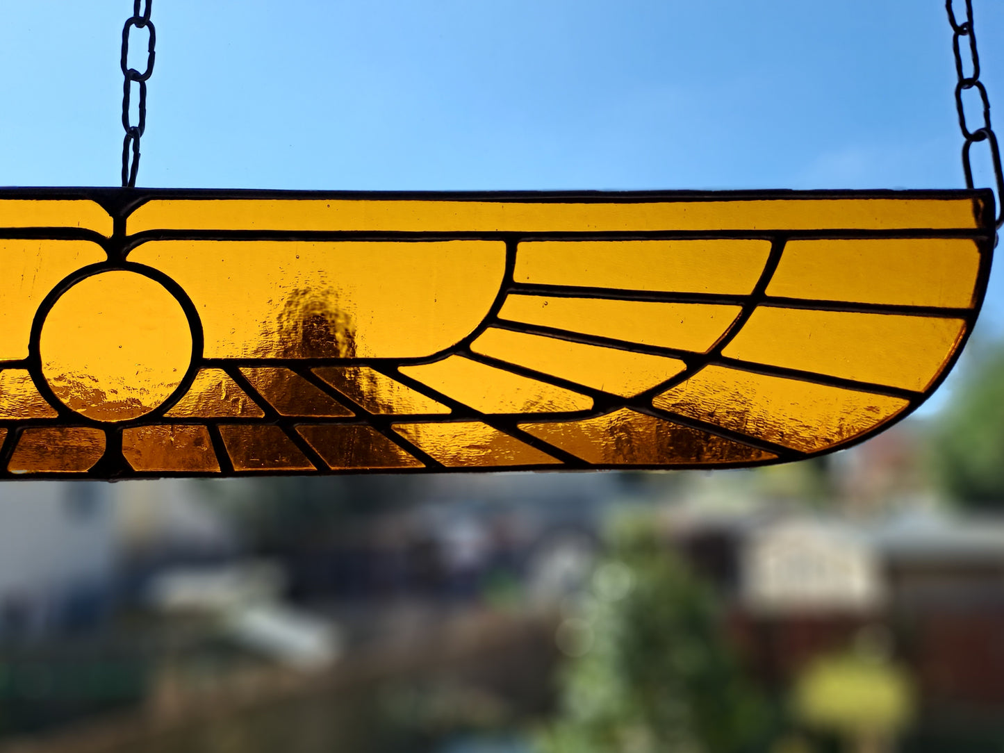 Large Hand Crafted Real Stained Glass Weyland-Yutani Wings Suncatcher Alien Insignia Window Panel - Nostromo - LV426 - Unique Film Inspired